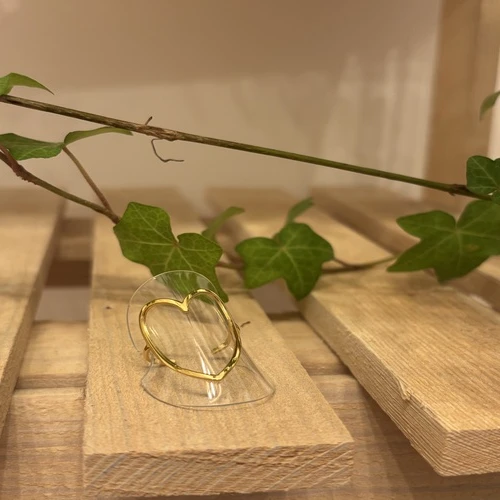 Bagues fine cœur (doré ou argenté)