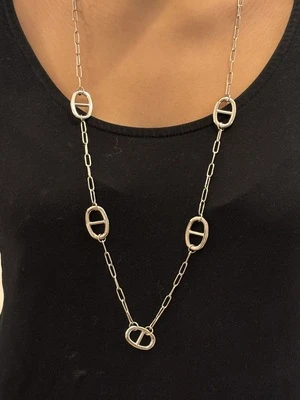 Collier sautoir (doré ou argenté)