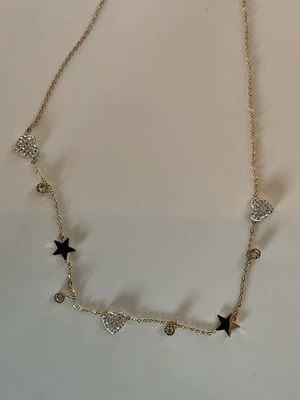 Collier Cœurs Scintillants(doré et argenté)