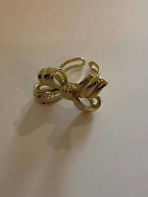 Bague noeud ruban(doré et argenté)