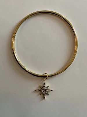 Bracelet étoile de strass (doré et argenté)
