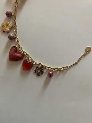 Bracelet breloque cœur pierre