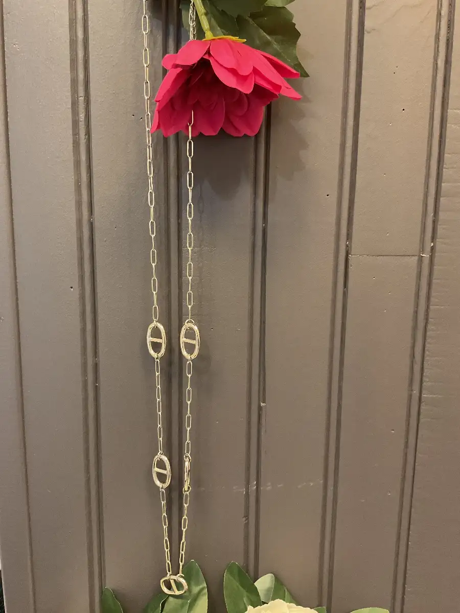 Collier sautoir (doré ou argenté)