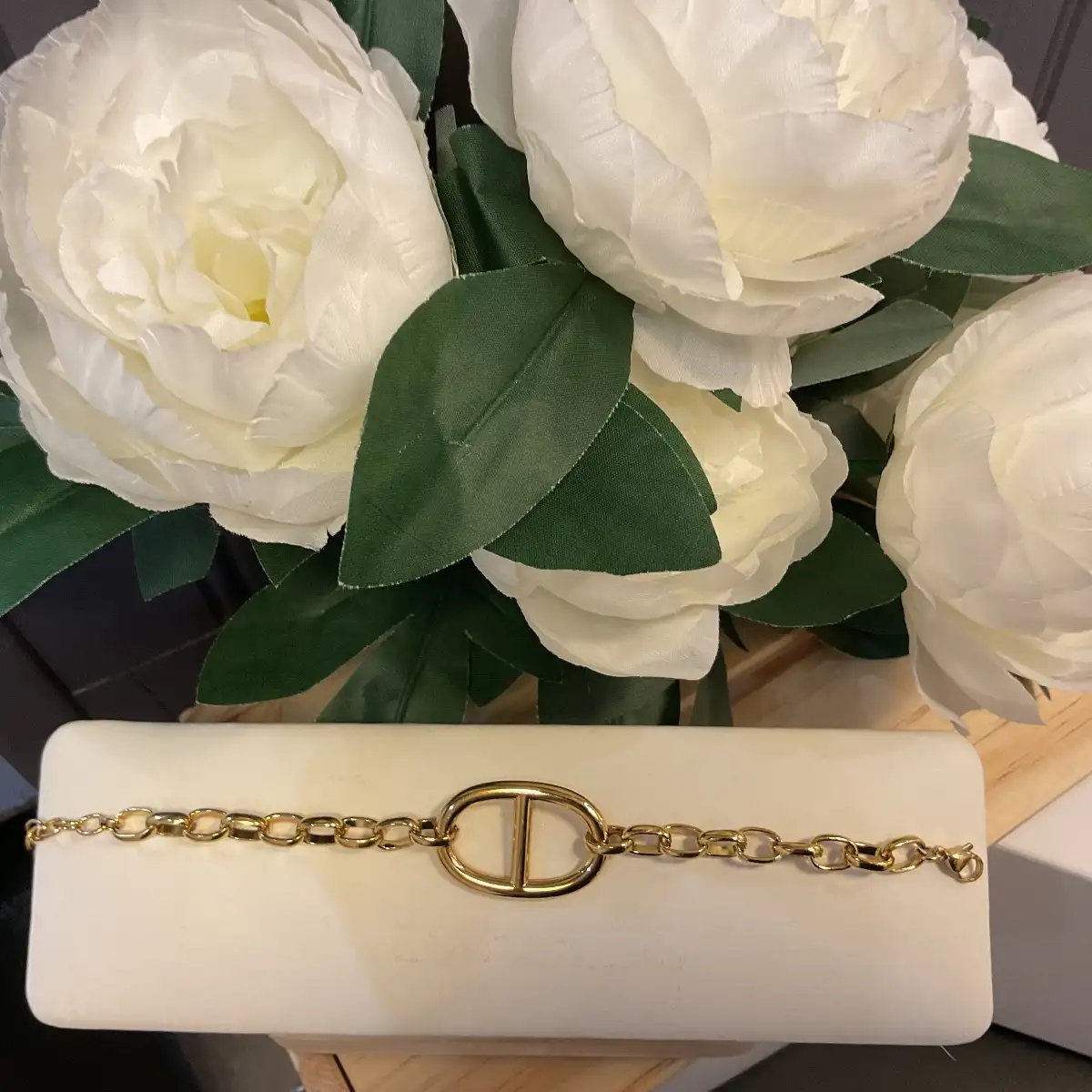 Bracelet à chaîne avec maillon(doré et argenté)