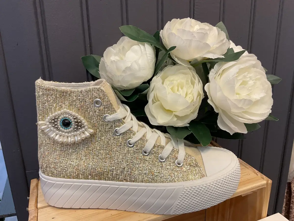 Basket findlay , œil et perles doré